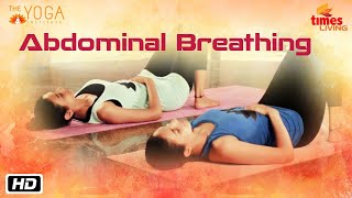 Abdominal Breathing  Pranayam  The Yoga Institute  Smt Hansaji Jayadeva Yogendra [upl. by Columba]