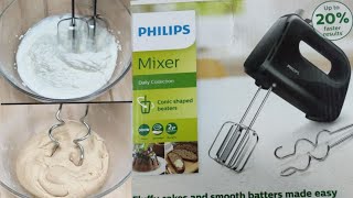 Philips Hand Mixer Review and Demo  Make Dough  Whip Cream  How to Use a Hand Beater Philips [upl. by Laenaj167]