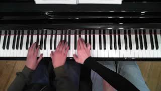 Wistful Waltz piano duet by Glenda Austin performed by Saskia D and Gemma D [upl. by Acker539]