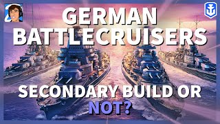 Full Secondary Build for German Battlecruisers in World of Warships Legends 4K [upl. by Ahsimrac74]