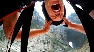 GoPro Jeb Corliss Flies Through Tianmen Cave [upl. by Mariele960]