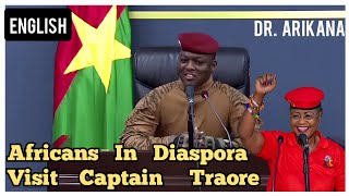 Traore delivers powerful speech as Africans from Diaspora visit him to show support for his rule [upl. by Strohbehn]