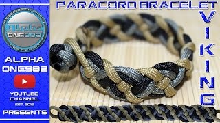 VIKING Paracord Bracelet How To Make EPIC [upl. by Yanehc933]