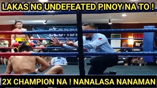 ANG LAKAS NG BATANG TO  UNDEFEATED PINOY 2X CHAMPION NA  ARCHIEL VILLAMOR VS HARRY OMAC [upl. by Faust400]