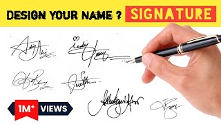 ✔️ How To Design Your Own Amazing Signature  How To Create Your Own Signature [upl. by Rabaj346]