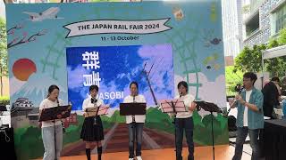 Wind Ensemble Nippon Singapore WENS  The Japan Rail Fair 2024  Urban Park  Guoco Tower [upl. by Clabo]