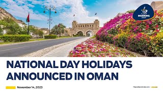 TAS Morning Show  National Day holidays announced in Oman  TAS TV  The Arabian Stories [upl. by Nad]