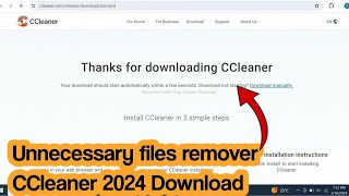 CCleaner Software Download latest 2024 version [upl. by Koerner995]