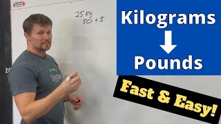 How to Convert Kilograms to Pounds Fast  Easy Math Trick [upl. by Stace]