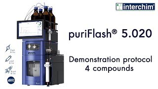 Ultra Performance Flash Purification system  puriFlash 5020  Demonstration protocol 4 compounds [upl. by Sheffield83]