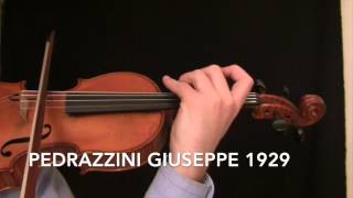 Pedrazzini Giuseppe Violin 1929 [upl. by Anoi]