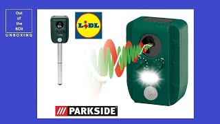 Parkside Solar Animal Repeller PTUS 1 A1 UNBOXING Lidl IP44 8m 37V [upl. by Uzzi]