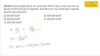 FÍSICA 1ºEM UESPI 0018A [upl. by Aninep]