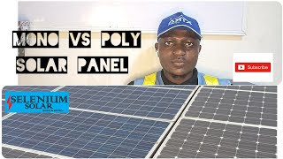 How to identify a Mono Crystalline Solar Panel from a Poly Panel Which one charges battery faster [upl. by Jet]