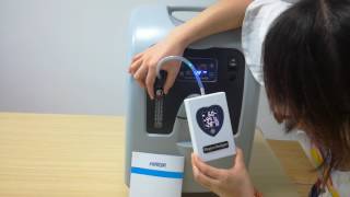 HINOR oxygen concentrator purity testing [upl. by Llerdnad187]