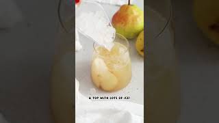 Sparkling Pear Ginger Mocktail NonAlcoholic [upl. by Anahahs]