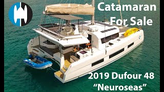 Catamaran For Sale  quotNeuroseasquot a 2019 Dufour 48  Walkthrough with Howard Clarke in Grenada [upl. by Weig]