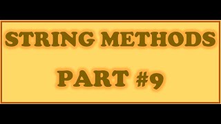 String Methods in Java part 9  equals  compareTo compareToIgnoreCase  startsWith endsWith [upl. by Dusza938]