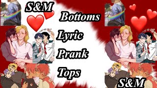 Bottoms lyric prank the tops sampm BakuDeku ShinKami SeroIida KiriTodo MicZawa MHA [upl. by Devy]