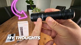 Rechargeable Flashlight Sofirn SC33 EDC Flashlight High Lumens Super Bright 5200 Lumens Review [upl. by Savory693]