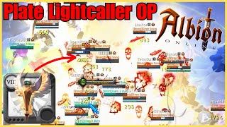 Insane Blackzone BRAWL fights as LIGHTCALLER  Albion Online EU [upl. by Natsyrk]