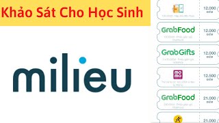 Khảo Sát Milieu App Kiếm Tiền Online Đổi Thẻ Điện Thoại MoMo Uy TínDành Cho Học Sinh Sinh Viên [upl. by Linker529]