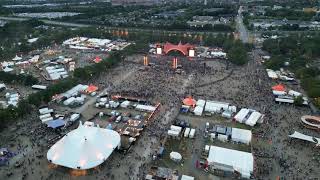 The scale and size of Roskilde Festival 2023  as seen from above [upl. by Chemarin347]