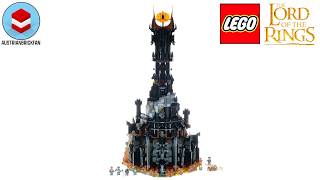 LEGO Icons 10333 The Lord of the Rings Baraddûr Speed Build Review [upl. by Shlomo232]