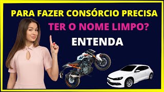 Para fazer consórcio precisa ter nome limpo [upl. by Euqinu610]