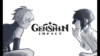 Chongyuns Invitation  Genshin Impact Comic Dub Xingyun [upl. by Ainatnas574]