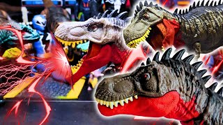 Jurassic World Toys Mattel Review  Yangchuanosaurus  Indoraptor  Spinosaurus Sinoceratops [upl. by Lanfri]