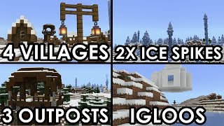 BEST SNOW SEED for Minecraft 110 [upl. by Romonda793]