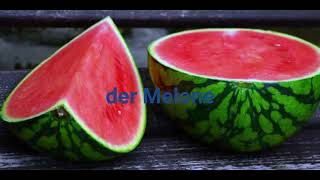 Das Obst auf deutsch lernen  German vocabulary  Fruits [upl. by Walston752]