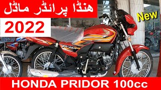 HONDA PRIDOR 100cc MOTORCYCLE MODEL 2022 NEW GRAPHICS [upl. by Chemar]