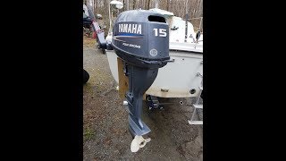 Yamaha 15 HP Outboard on a sailBoat Engine Showcase and Review [upl. by Syd]