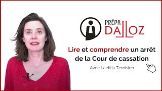 Lire et comprendre un arrêt de la Cour de cassation [upl. by Aneg246]