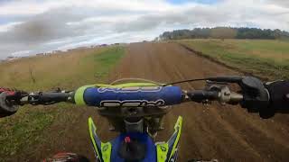 yz125 2 stroke warm up laps [upl. by Samled259]