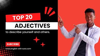 ADJECTIVESTO DESCRIBE YOURSELF AND OTHERS part 1  top 20 adjectives in English [upl. by Mascia]