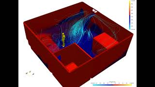 HVAC CFD Simulation Using OpenFOAM [upl. by Noelopan]