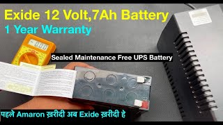 Exide 12V7AH Battery  Best Ups Battery  2nd Replacement [upl. by Masao]