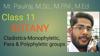 11StdCladistics Monophyletic paraphyletic amp Polyphyletic group [upl. by Moraj]