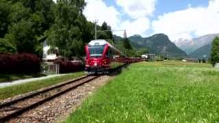 Rhaetian Railway by Poschiavo Switzerland [upl. by Enirroc]