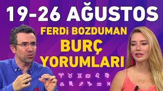 1926 Ağustos Ferdi Bozduman 12 burç yorumu Hangi burçlarını yüzü gülecek hangileri üzülecek [upl. by Yleen]