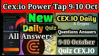 Todays cexio Quiz Answers  910 October  All Answers  quiz answer [upl. by Verna]