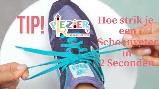 Kijk TIP van Indoorspeeltuin Plezier  Leer je kinderen veters strikken in 2 seconden [upl. by Lupiv]