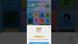 Major Airdrop Puzzle October 31 I 5000 Major Points Unlock 🔓 I Today Major Combo I majorairdrop [upl. by Eemaj201]