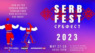 Serb Fest 2023  Crkva Sv Vasilija  27 i 28 Maj  North Carolina  NAJAVA [upl. by Maro]