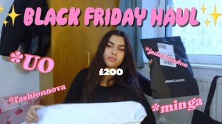 HUGE BLACK FRIDAY HAUL and yap urban fashion nova try on minga jaded £200 [upl. by Nnuahs92]