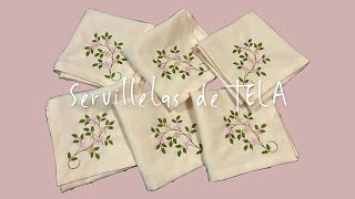 SERVILLETAS DE TELA🌷 DIY❤️  Esquinas Perfectas [upl. by Danny]