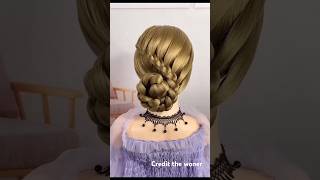 Braided hair style hairstyle shortsvideo viralvideos hairstyle shorts [upl. by Nosahc]